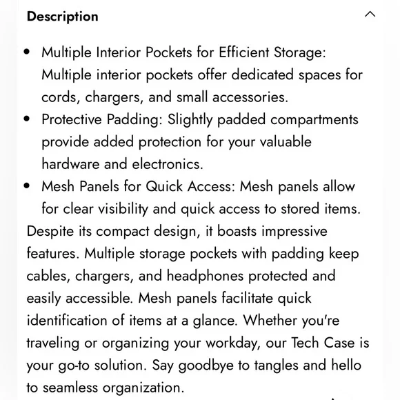 CALPAK Green Checkered Tech Organizer - Picture 7 of 7